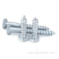 DIN571 grade4.8 Blue and white zinc wood screws